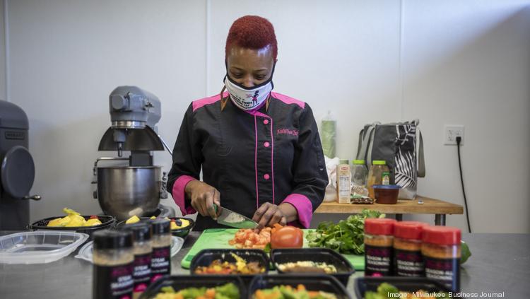 Alicia Green at work at Upstart Kitchen